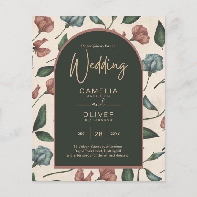 LeahG Emerald Grönt Terracotta Guld FALL Wedding (Framsida)