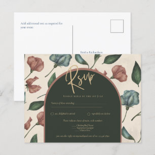 LeahG Forest Grönt Terracotta FALL Wedding OSA Vykort