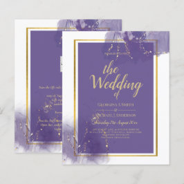 LeahG LILA GULD Bröllop Lavender ALCOHOL BLÄCK