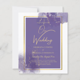 LeahG LILA GULD Bröllop Lavender ALCOHOL BLÄCK