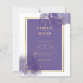 LeahG LILA GULD Bröllop Lavender ALCOHOL BLÄCK