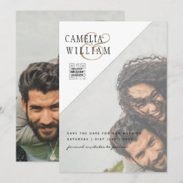 LeahG PHOTO BRÖLLOP QR CODE OSA SPARA DATE INBJUDA Inbjudningar