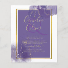 LeahG PURPLE GOLD Wedding Lavender ALCOHOL INK