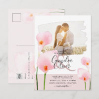 LeahG Rosa Calla-lilja FOTO Overlays Bröllopsinbju