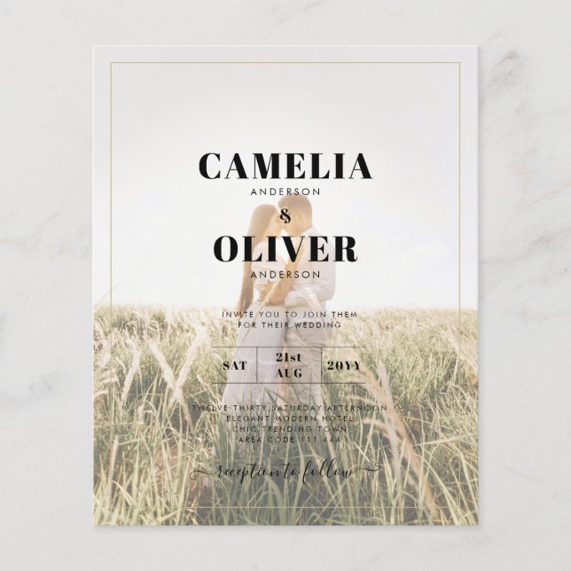 LeahG Rustic WISTERIA Snöre Blommigt bröllopsinbju (Framsida)