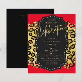 LeahG Söt Girly Bachelorette Glam Animal Prints