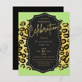 LeahG Söt Girly Bachelorette Glam Animal Prints