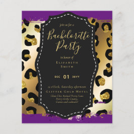 LeahG Söt Girly Bachelorette Glam Animal Prints
