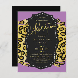 LeahG Söt Girly Bachelorette Glam Animal Prints