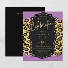 LeahG Söt Girly Bachelorette Glam Animal Prints