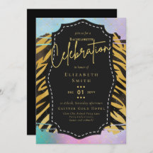 LeahG Söt Girly Bachelorette Glam Animal Prints