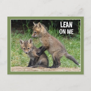 Lean på Me-text Vykort