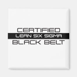 Lean Six Sigma Auktoriserad Black Bälte Magnet