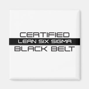 Lean Six Sigma Auktoriserad Black Bälte Magnet