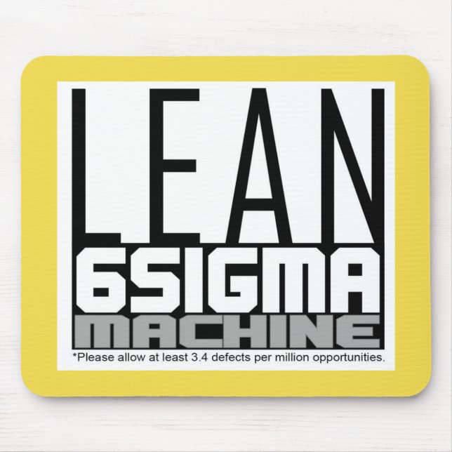 Lean Six Sigma Maskin (Gult) Musmatta (Framsidan)