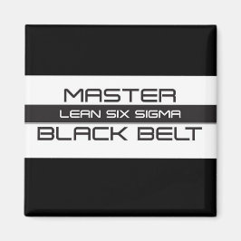 Lean Six Sigma Master Black Bälte Magnet