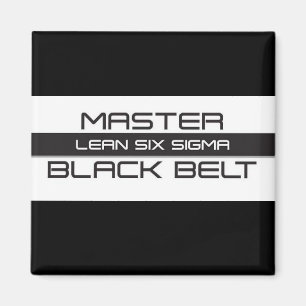 Lean Six Sigma Master Black Bälte Magnet