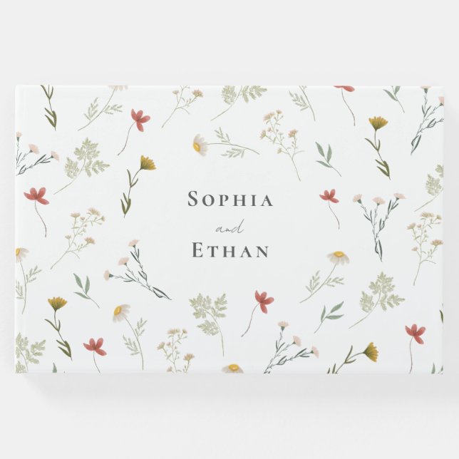 Leander WildblommBröllop Gästböcker (Framsida)