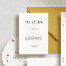 Leander WildblommBröllop Tilläggskort