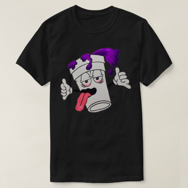 Leaned Out Dubbla Kopp T Shirt (Design framsida)