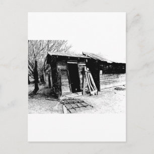 Leaning Outhouse Vykort