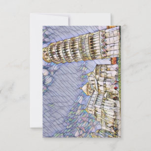 Leaning Torn av Pisa av Mirsat Karabel Inbjudningar