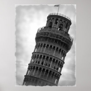 Leaning Torn i Pisa Italien Travel Poster