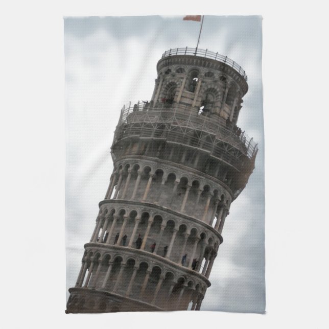 Leaning Torn i Pisa Kökshandduk (Vertikal)