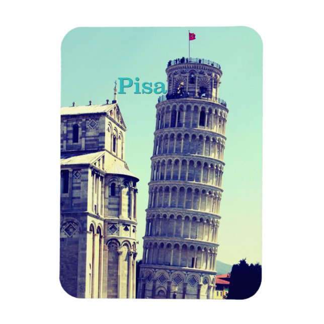 Leaning Torn i Pisa Magnet (Vertikal)