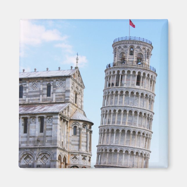 Leaning Torn i Pisa Magnet (Framsidan)