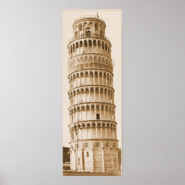 Leaning Torn i Pisa Poster (Framsidan)
