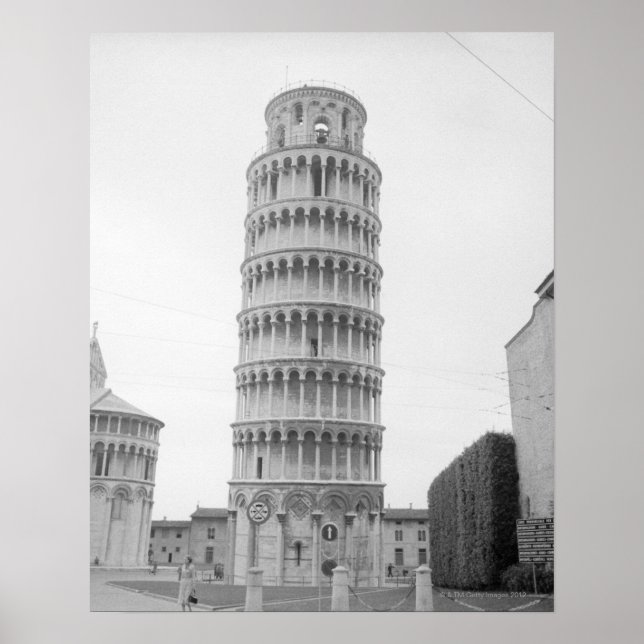 Leaning Torn i Pisa Poster (Framsidan)