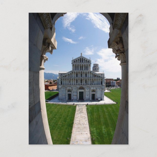 Leaning Torn Pisa, Italien Vykort (Framsida)