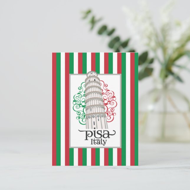 Leaning Tower of Pisa Italy for Travel Enthusiasts Vykort (Stående Fram)