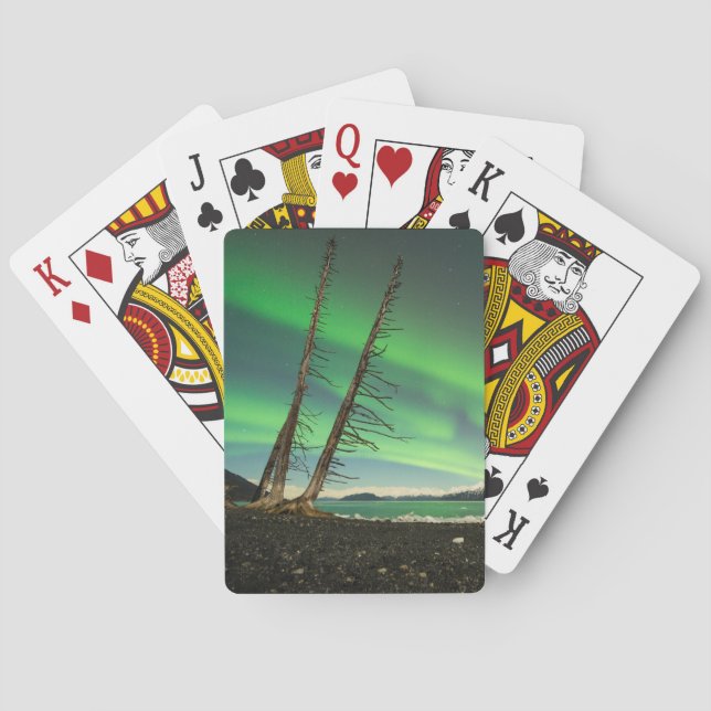 Leaning Träd Aurora Casinokort (Baksidan)