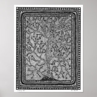 Leaning Träd Poster