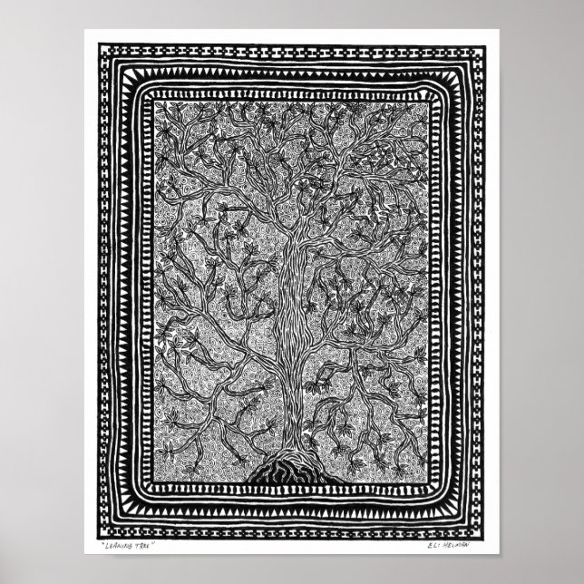 Leaning Träd Poster (Framsidan)