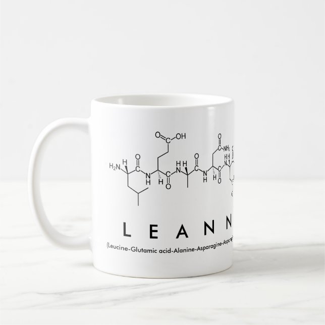 Leann peptide namn mugg (Vänster)