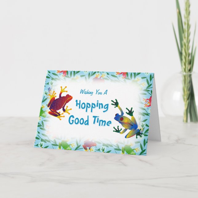 Leap Frog Jungle barns födelsedag Tack Kort (Framsida)