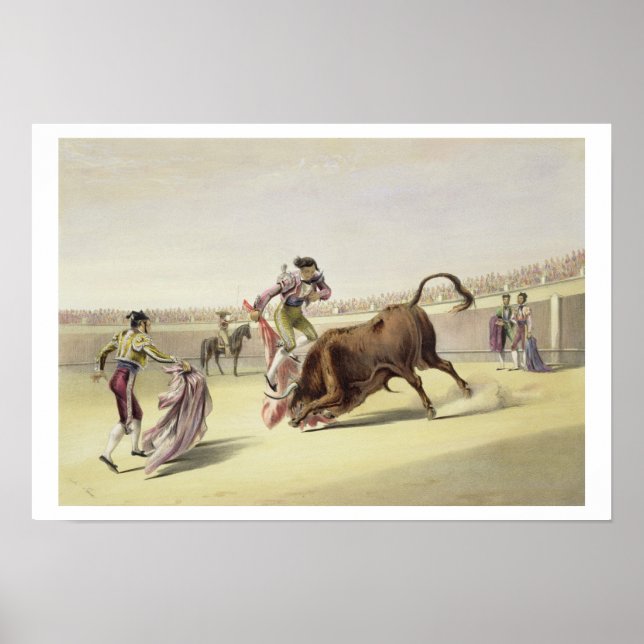 Leap or Salta Tras Cuernos, 1865 (färg litho) Poster (Framsidan)