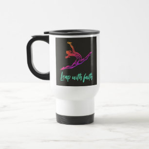 "Leap with Faith" Travel Coffee Mug Resemugg