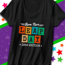 Leap Year 1936 Born Sällsynt 1936 Leap Day Birthda T Shirt