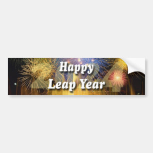 Leap Year 2024, lycklig Bildekal