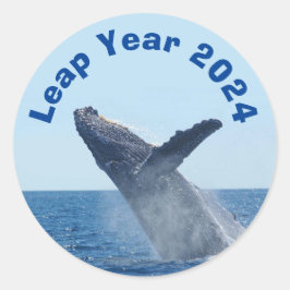 Leap Year 2024 Runt Klistermärke