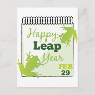 Leap Year Feb 29 Vykort
