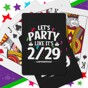 Leap Year Leap Day Party Feb 29 Birthday Casinokort