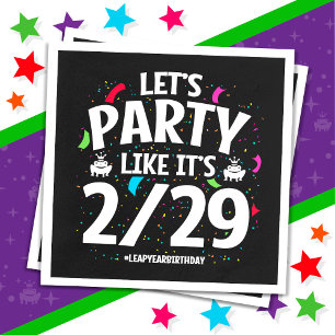 Leap Year Leap Day Party Feb 29 Birthday Pappersservett