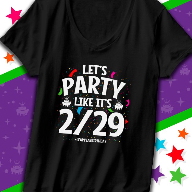 Leap Year Leap Day Party Feb 29 Birthday T Shirt (Skapare uppladdad)
