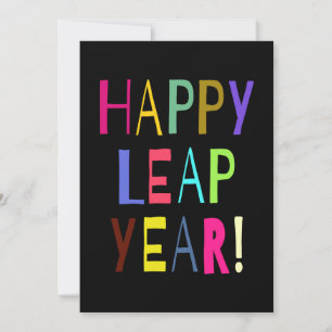 Leap Year, lycklig! Du anpassar texten