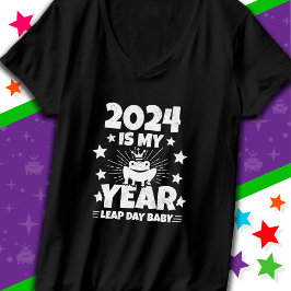 Leaping Day 2024 är mitt år Feb 29 födelsedag T Shirt